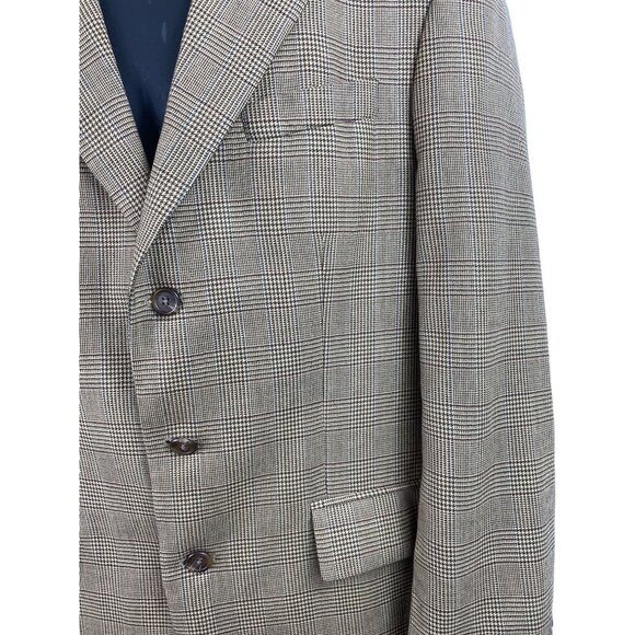 Mens Chaps By Ralph Lauren Glen Plaid Blazer Jacket Size 42T - Picture 3 of 15